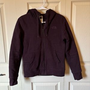 The North Face Dark Purple Full-Zip Hoodie